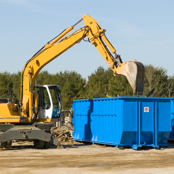 what are the rental fees for a residential dumpster in Bedford